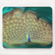 Think Spring Peacock mousepads
