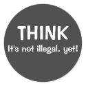 THINK Stickers