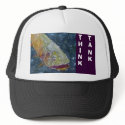 "Think Tank," - Baseball Cap hats by seapearls "Think Tank," - Baseball Cap hats