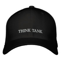 Think Tank - hat embroidered hats by seapearls Think Tank - hat embroidered hats