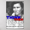 THINK THEN VOTE posters