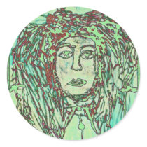 THINKER DREAD GREEN GRAFF stickers