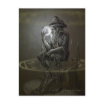 Thinker Wizard Postcard