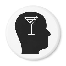 Thinking About Bartending Fridge Magnets
