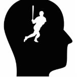 Thinking About Baseball Photo Cutouts