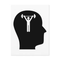 Thinking About Exercise Postcard