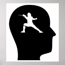 Thinking About Fencing Poster