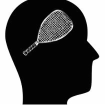 Thinking About Racquetball photo sculptures