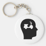 Thinking About Scooters Keychains