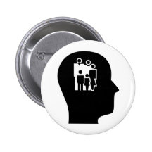Thinking About Social Work Pinback Buttons