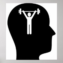 Thinking About Weight Lifting Poster