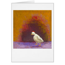 Thinking and Walking chicken PERSONALIZE IT cards