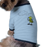 Thinking Bee with Thought Bubble Dog Tshirt