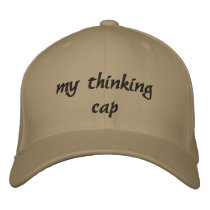 Thinking Cap embroidered hats