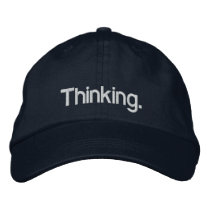 Thinking Cap Embroidered Baseball Caps