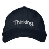 Thinking Cap Embroidered Hat