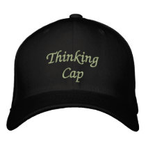 Thinking Cap embroidered hats by ingasi Thinking Cap embroidered hats