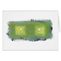 Thinking feeling fun modern painting art symbols cards