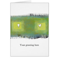 Thinking feeling fun modern painting art symbols cards