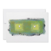 Thinking feeling fun modern painting art symbols invitations