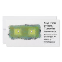 Thinking feeling fun modern painting art symbols photo cards