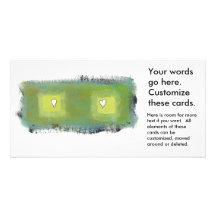 Thinking feeling fun modern painting art symbols photo greeting card