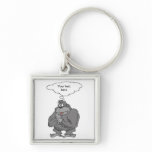 Thinking Gorilla Key Chain