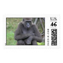 Thinking Gorilla postage by yenfer Thinking Gorilla postage