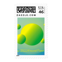 Thinking GREEN beyond Planet Earth postage