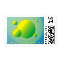 Thinking GREEN beyond Planet Earth postage