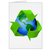 thinking green greeting card