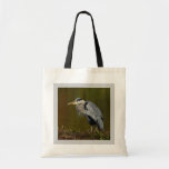 Thinking Heron Canvas Bags