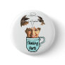 thinking hurts pinback button