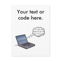 Thinking in Binary Postcard