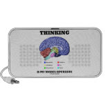Thinking Is My Modus Operandi (Brain Anatomy) Notebook Speaker