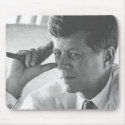 Thinking Kennedy mousepads by StillHistory Thinking Kennedy mousepads