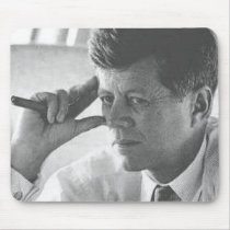 Thinking Kennedy mousepads