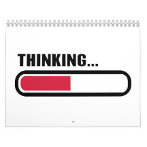 Thinking loading wall calendar