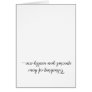 Thinking of how special you really are greeting card