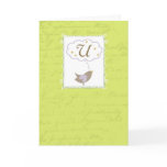 Thinking of "U" with Love Card Thinking of "U" with Love Card