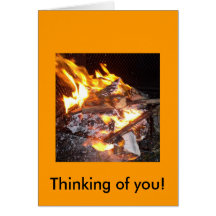 Thinking of you! Blank Note Card