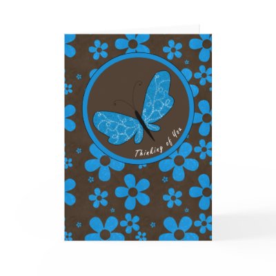 Thinking of You - Butterfly Greeting Card by mcbonet