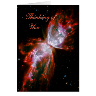 Thinking of You - Butterfly Nebula in Scorpius Greeting Card