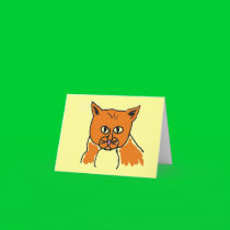 Thinking of you cat card