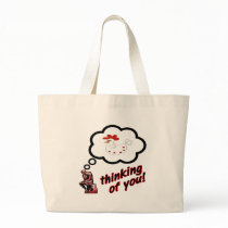 Thinking of You Chicken Canvas Bags