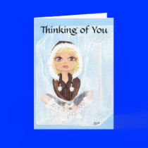 Thinking of You Eskimo in Ice Quantum Cutie Greeting Card