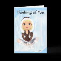 Thinking of You Eskimo in Ice Quantum Cutie Greeting Card