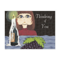 Thinking of You Focus Candle Work Cutie postcards by Quantum_Art_Nerd Thinking of You Focus Candle Work Cutie postcards