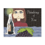 Thinking of You Focus Candle Work Cutie Post Card