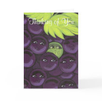 Thinking of You Grapes Greeting Card